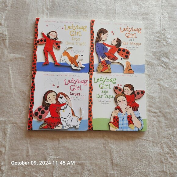 Ladybug Girls Other - Ladybug Girl and Her Papa, Her Mama, Says Goodnight, Loves. 4 in Lot Board Books